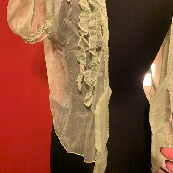 Pretty Angel Silk Ruffle Shrug - Picture 3 of 11